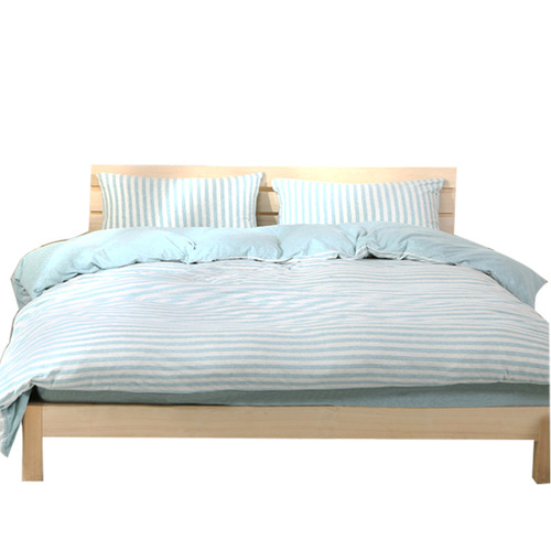Class A Tianzhu cotton quilt cover Japanese knitted cotton striped quilt cover single product bedding single and double wholesale