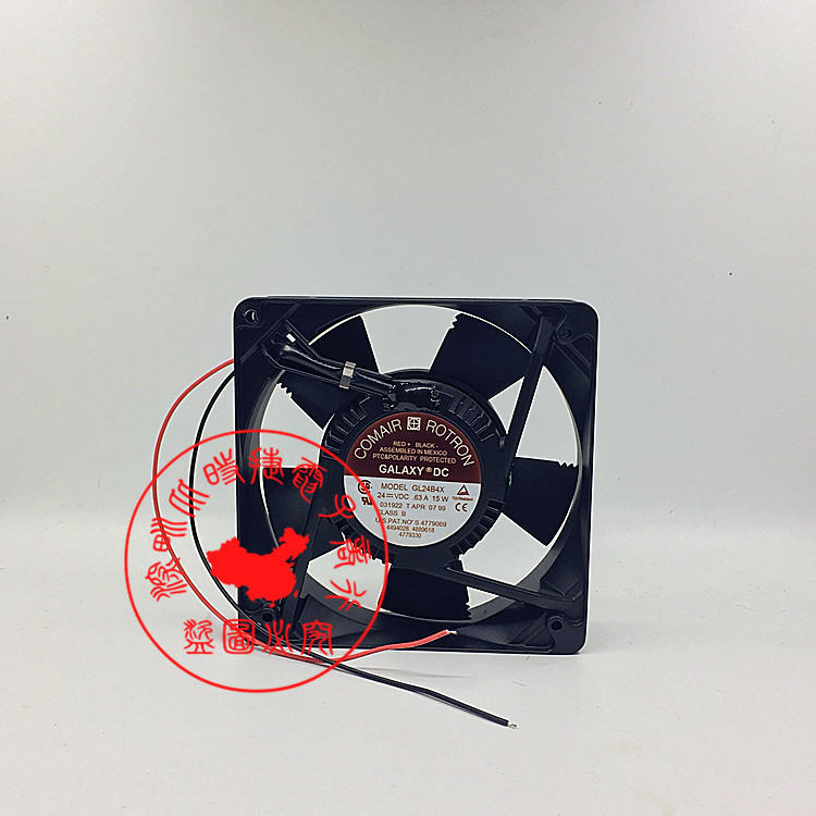 原装康姆罗顿COMAIR GL24B4X 031922 24V 0.63A 127*38MM轴流风扇