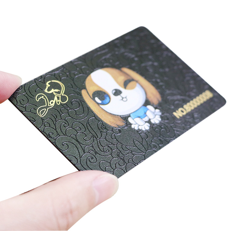 创新佳供应黑色PVC材料卡片制作,本色黑材料会员卡贵宾卡制作