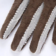 Manufacturer wholesale winter warm PU leather gloves for men with thermal lining, water-resistant and windproof, suitable for outdoor cycling and driving, touch screen compatible