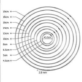diy婚庆捕梦网铁圈45到19厘米重170克一套一装 捕梦网铁圈批发