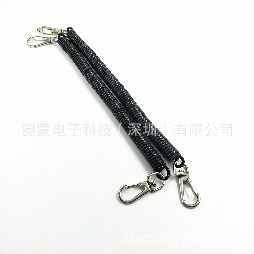 检具挂绳 工具弹簧绳 PU防丢失弹性拉伸弹簧绳 箱包塑料弹簧绳