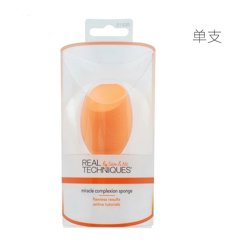 厂家 干湿两用彩妆蛋 斜切美妆蛋 亲肤海绵粉扑 RT化妆蛋一枚装