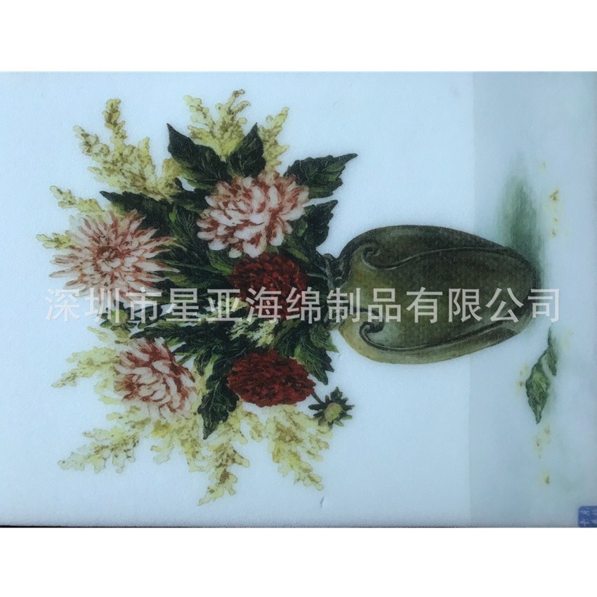 彩印油墨印刷海绵方块展览聚氨酯防火拼图材质按要求切割