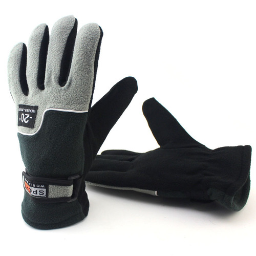 Outdoor Windproof Gloves for Men, Women, and Children—Winter Cycling, Fleece-Insulated, Warm, Skiing, and Cold-Weather Gloves for Students