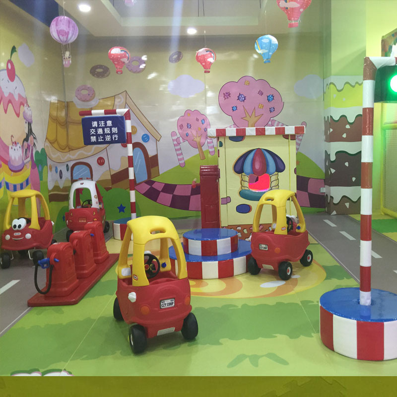 Indoor large -scale amusement toy facilities transportation town…