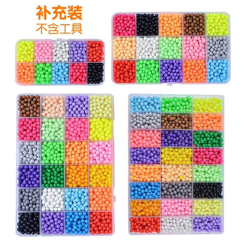 diy handmade toys for boys and girls, magical magic sticky beads, water sticky beads, spelled beans water-soluble bean puzzle