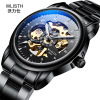 Mechanical men's watch, waterproof swiss watch, mechanical watch, genuine leather, wholesale