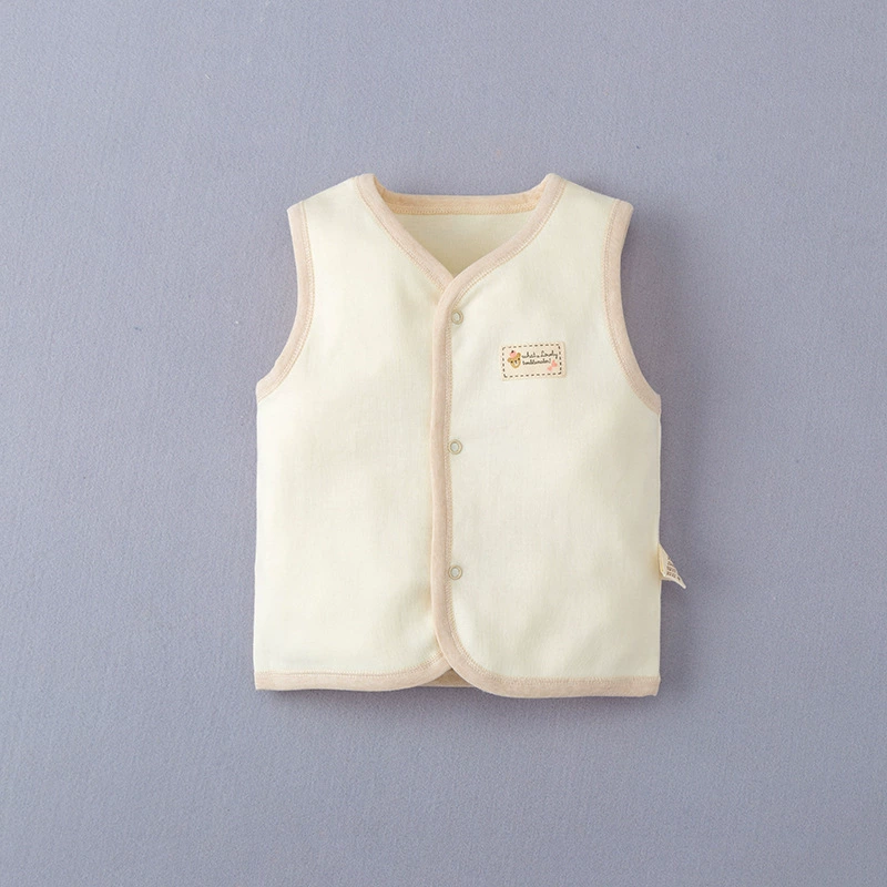 Новый Детский Цветной хлопковый жилет на весну и осень, четырехсезонный жилет для мальчиков и девочек, Детский Теплый жилет, фабрика одежды