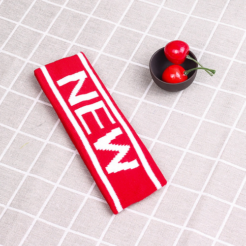 Factory-direct headwear: Lu Han's same-style elastic lettered sports hairband—sweat-absorbing yoga headbands for gyms, available wholesale