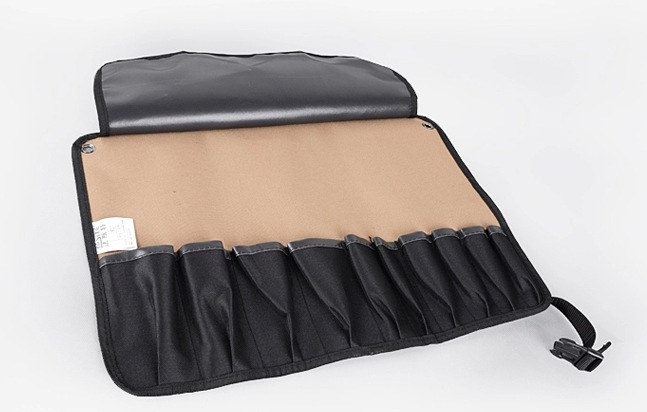 En stock de almacenamiento artefacto kit de reparación de lona bolsa de rollo al por mayor entidad de venta directa de fábrica rollo de herramientas bolsa portátil