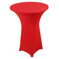 Factory Wholesale Stretch Cocktail Table Cover Bar Napkin Ring Elastic Tablecloth Table Cover Hotel Wedding Decor Tablecloth