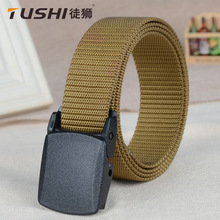 户外塑料扣休闲腰带尼龙帆布编织腰带YKK扣皮带战术腰带厂家直销