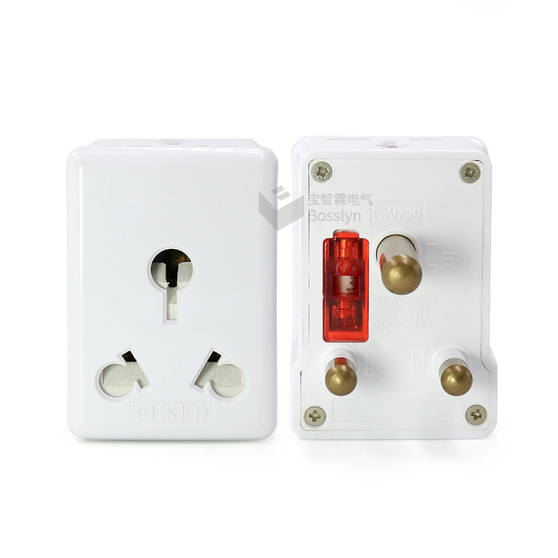 广州厂家生产 大南非转国标16A转换插头 大功率电器转换插座