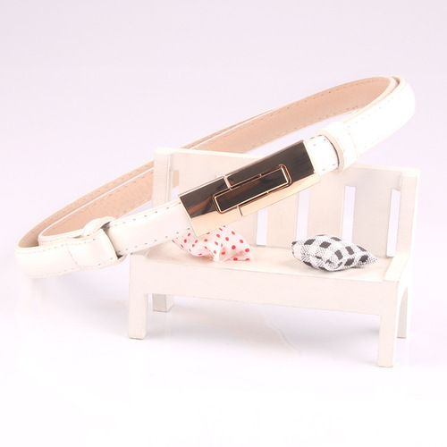 Korean style all-match patent leather women’s adjustable buckle belt candy color sweet fashionable women’s belt factory direct sale