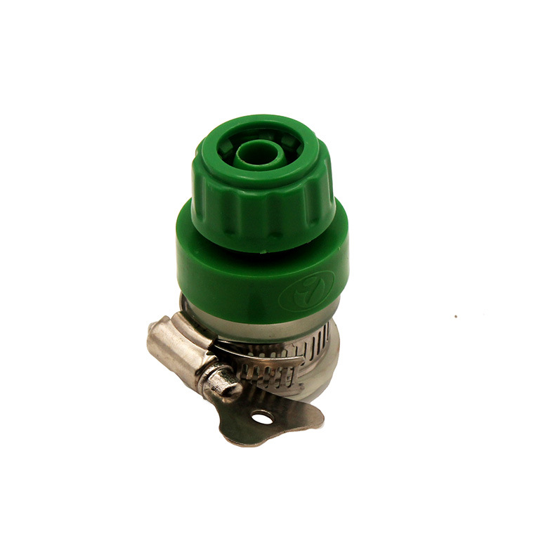 Segunda Generación de conector universal grifo conector de pistola de agua conector de tubería de agua conector de plástico giro de la mano manguera aro
