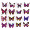 Realistic double-layer magnetic layout with butterfly PVC for kindergarten, pin, decorations, 12cm, 3D