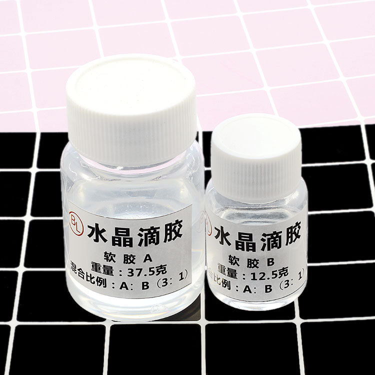 AB crystal drop glue transparent soft glue 3: 1 epoxy resin material…