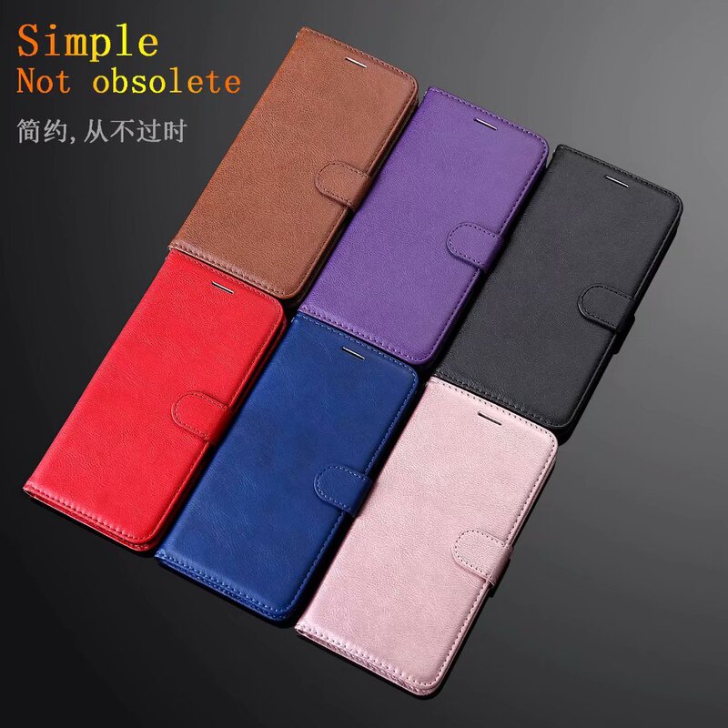 Suitable for iPhone 17 Solid Color Leather Case, Apple 16/15 Lambskin Pattern Flip Phone Case, Card Slot Wallet Protective Case