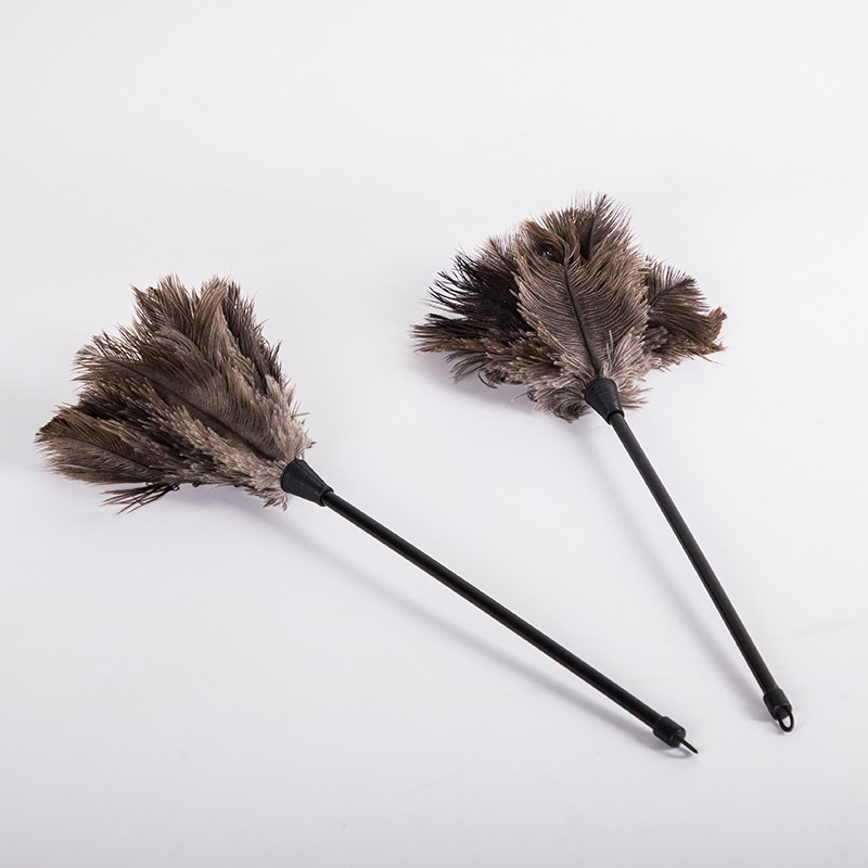 Dust removal artifact dust removal duster ostrich feather duster small chicken feather duster lint-free household cleaning dust brush