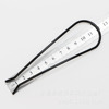 Iron U -shaped wave minimalist hair fork accessories women's spring diy material iron electro -black baked