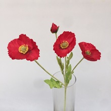 厂家批发ins款仿真花冰岛小罂粟虞美人样板间婚庆装饰布景假花