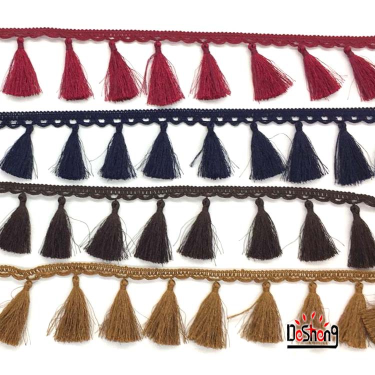 厂家直供 创意款纯棉线花边 DIY手工流苏穗 居家布艺服装辅料批发