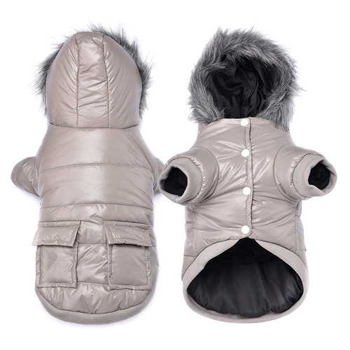 Pet clothing winter clothing wholesale dog clothing autumn and winter new down jacket puppy windproof hooded cold protection and heat preservation