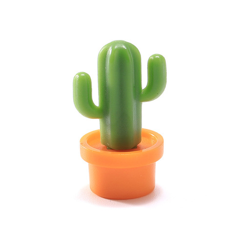 Kitchen sticky notes, cactus refrigerator stickers, succulent green plant message stickers, magnetic cute cartoon magnetic stickers, 6 packs