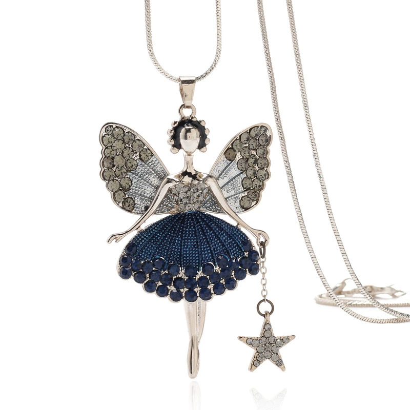 Fashionable cartoon universal pendant for princess, necklace, sweater, accessory, European style