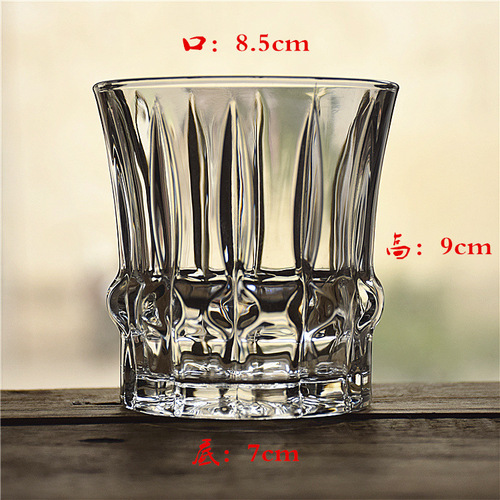 Glass whiskey glass liquor glass beer glass water glass strong liquor glass personalized irregular glass bar supplies