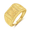 Ring, golden accessory, 18 carat, wholesale