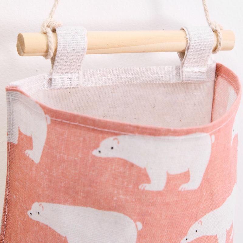 Bolsa colgante decorativa para pared o puerta – Estilo juvenil con diseño de dibujos animados