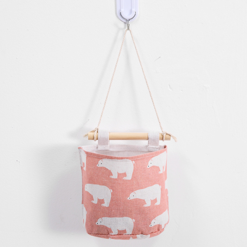 Bolsa colgante decorativa para pared o puerta – Estilo juvenil con diseño de dibujos animados