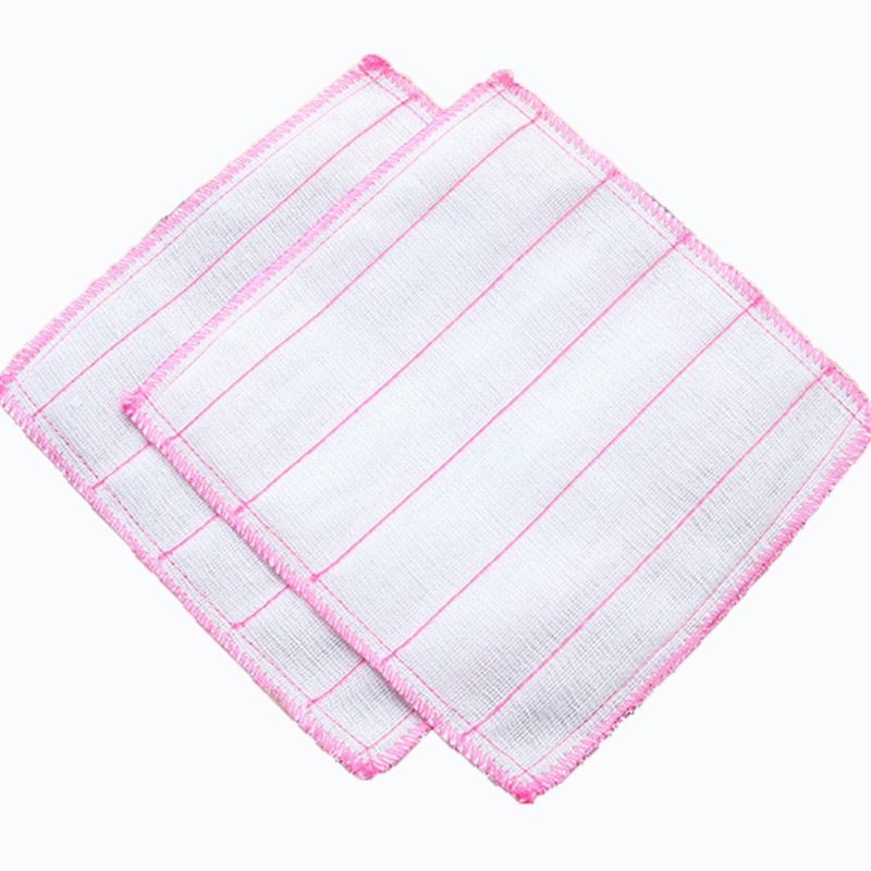 Factory Sales Kitchen Fiber Absorbent Non-Stick Oil Cotton Gauze Dishcloth Cleaning Rag Dish Towel Bulk Scouring Pad Wholesale
