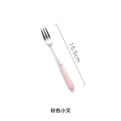 Vajilla occidental hogar cerámica cuchillo de acero inoxidable, tenedor y cuchara cuchillo de carne vajilla traje creativo occidental fruta tenedor y cuchara