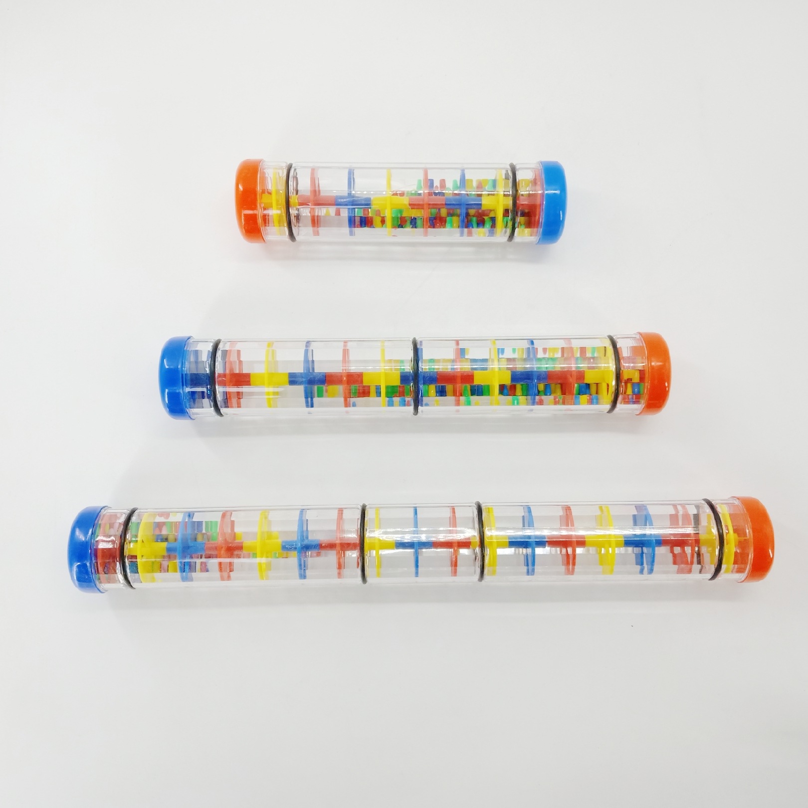 Orff instrumento musical tubo de sonido de lluvia dispositivo de sonido de lluvia tubo de sonido de lluvia de tres secciones dispositivo de sonido de lluvia