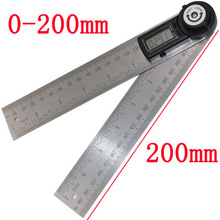 不锈钢电子 角度尺 量角器木工角尺量角仪万能角度尺 数显角度尺