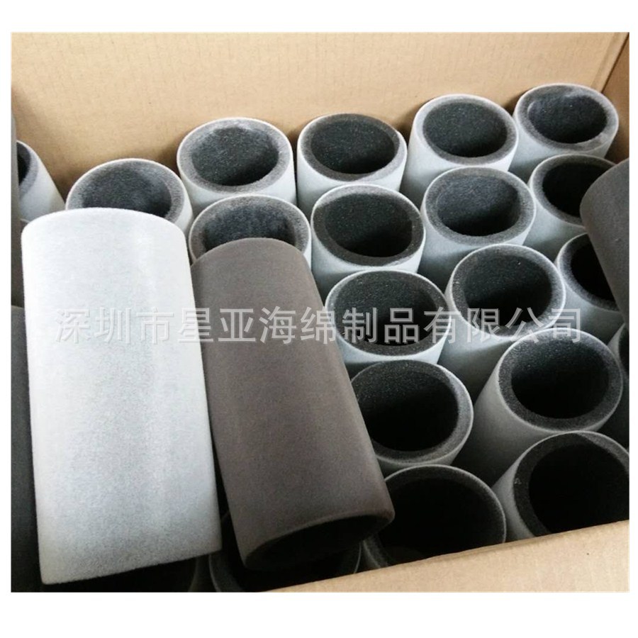 精美亮色糖果色绒毛海绵植绒片材管材批发 刷墙工具空心管配套