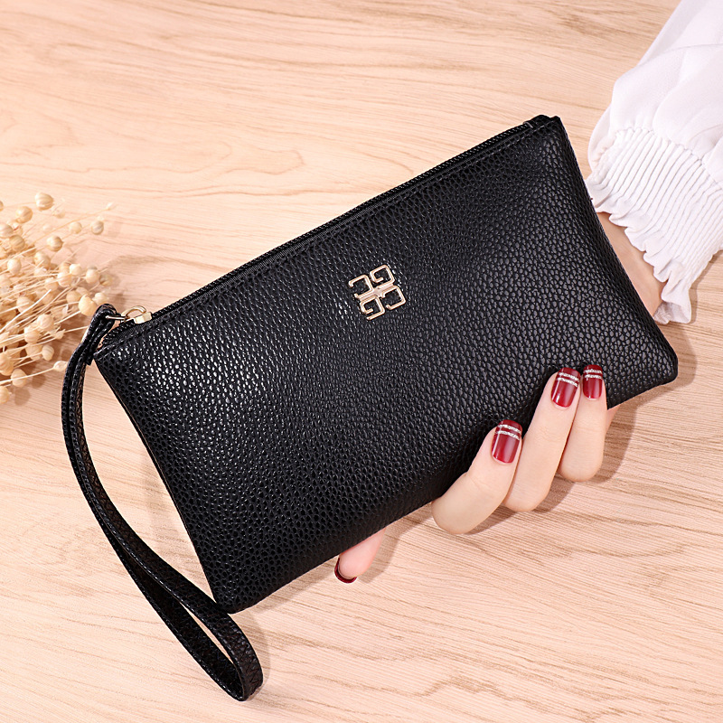 2026 New European and American Style Long Wallet 5.5inch Mobile Phone Bag Zipper Clutch Trendy Fashion Handbag Women's Wallet