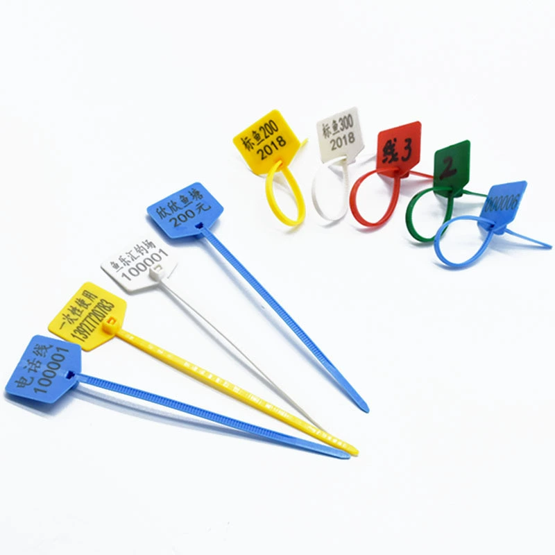 Линия ТВ сети ярлыка нейлона ярлыка рыб уплотнение ленты знака метки идентификации пластиковое 120 мм100