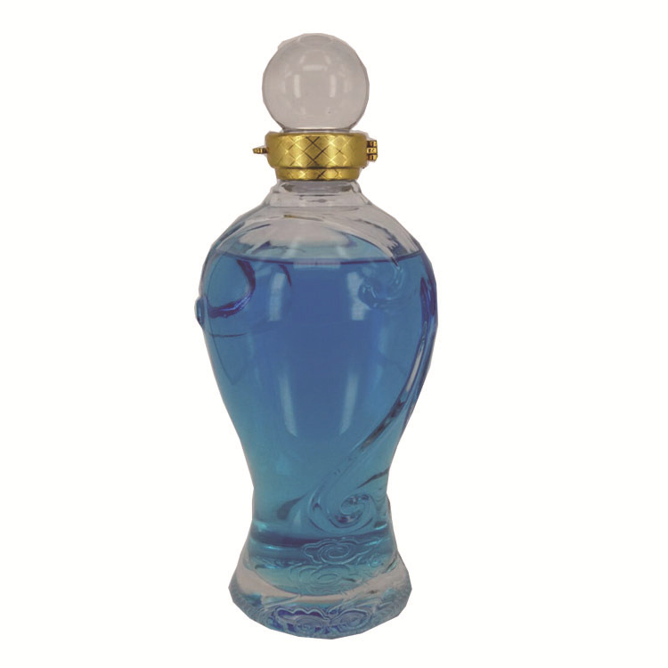 厂家热卖  高白料 晶白料 白酒瓶 高低档玻璃酒瓶 蒙砂喷涂 500ml