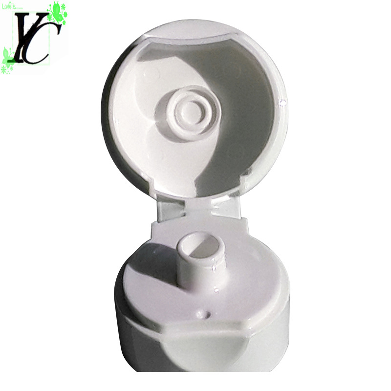 厂价出售25MM白色塑料翻盖 25毫米配牙膏管软管塑料站立翻盖