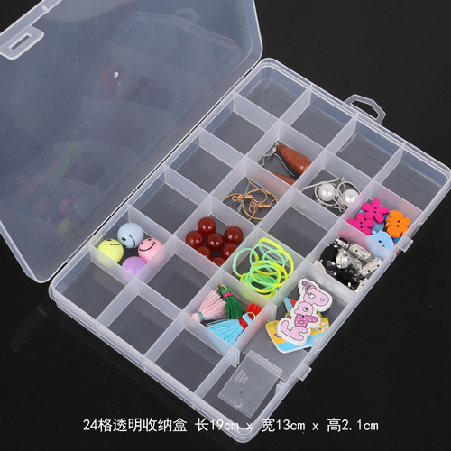 Simple and transparent plastic box, storage box, multifunctional storage and storage box, categorized storage jewelry box, jewelry box