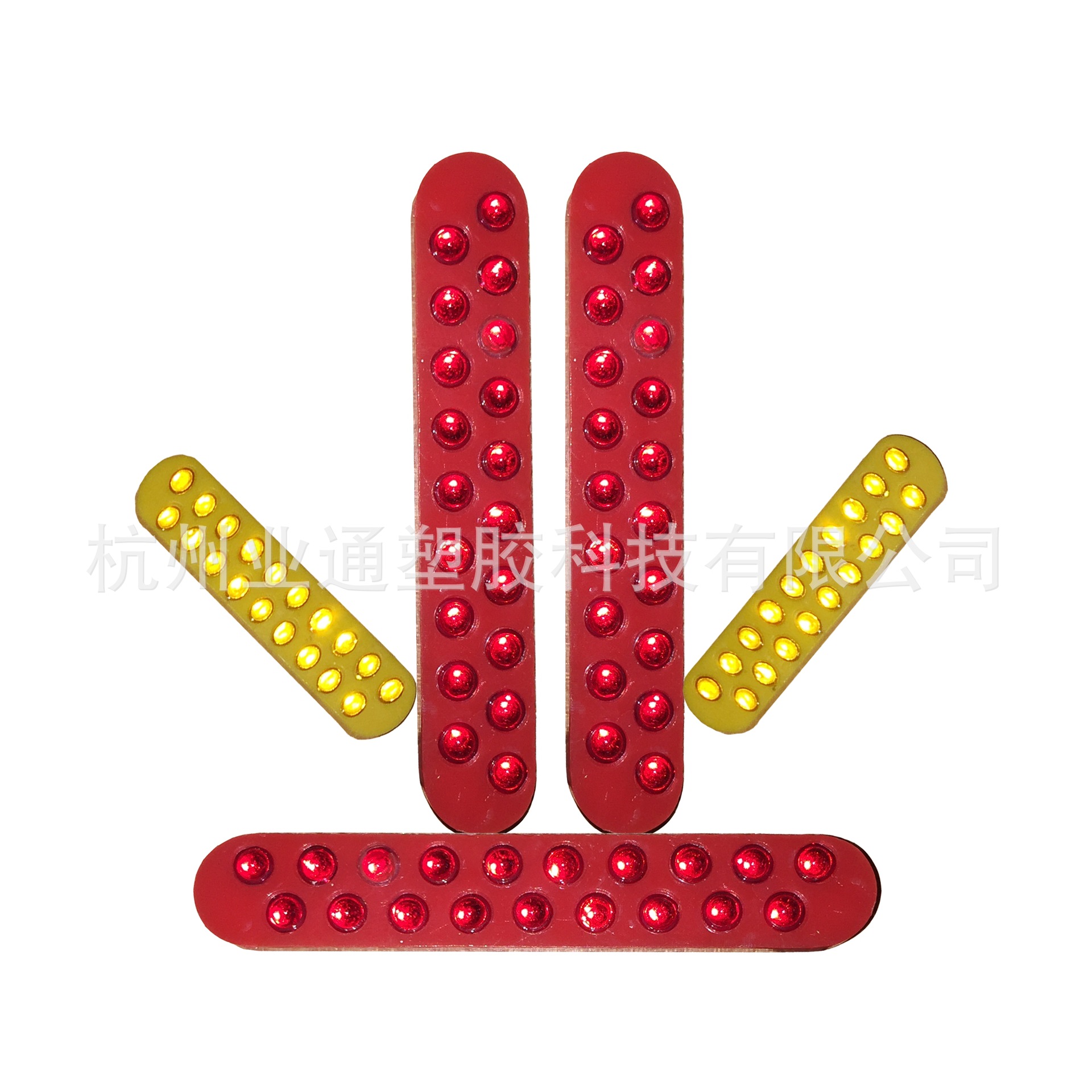 双排19珠反光片道钉玻璃珠反光片轮廓标减速带反光片