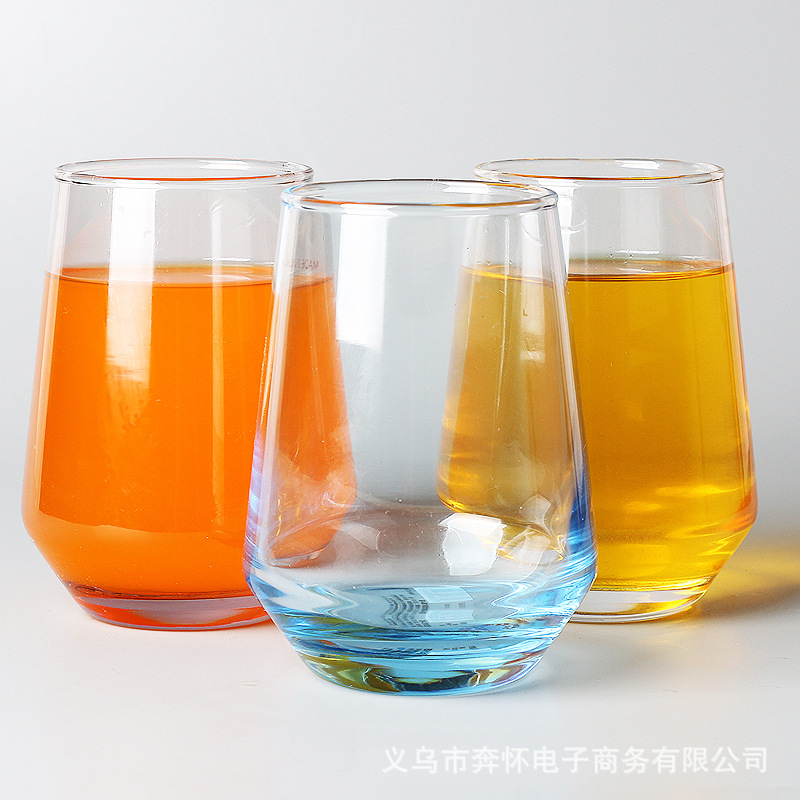 Manzana verde ES7018-1 de vidrio sin plomo taza de ebullición resistente a altas temperaturas de color taza de té taza de bebida de jugo en stock al por mayor