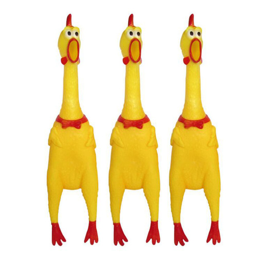 Factory direct sales dog toys venting chicken sound vinyl fighting chicken screaming chicken dog toy screaming chicken cross-border