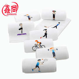 鑫尚毛巾厂家全棉运动毛巾批发20*110马拉松赛事运动巾logo