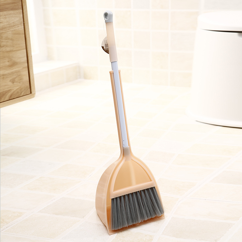 Juego de tres piezas de escoba y recogedor para niños, venta directa de fábrica, mini escoba de juguete para limpieza, juego de escoba y recogedor
