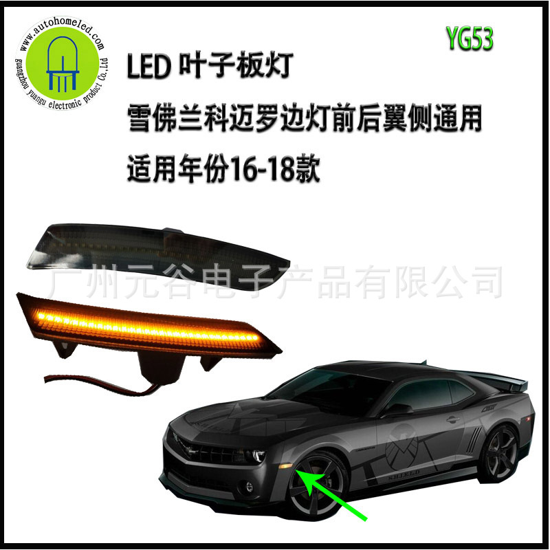 Chevrolet Camaro yon chiroqlari, shaffof dudlangan qoplama, old va orqa qanotlar uchun mos, 2016-2021 yillardagi modellar uchun universal, uzunligi 178 sm.
